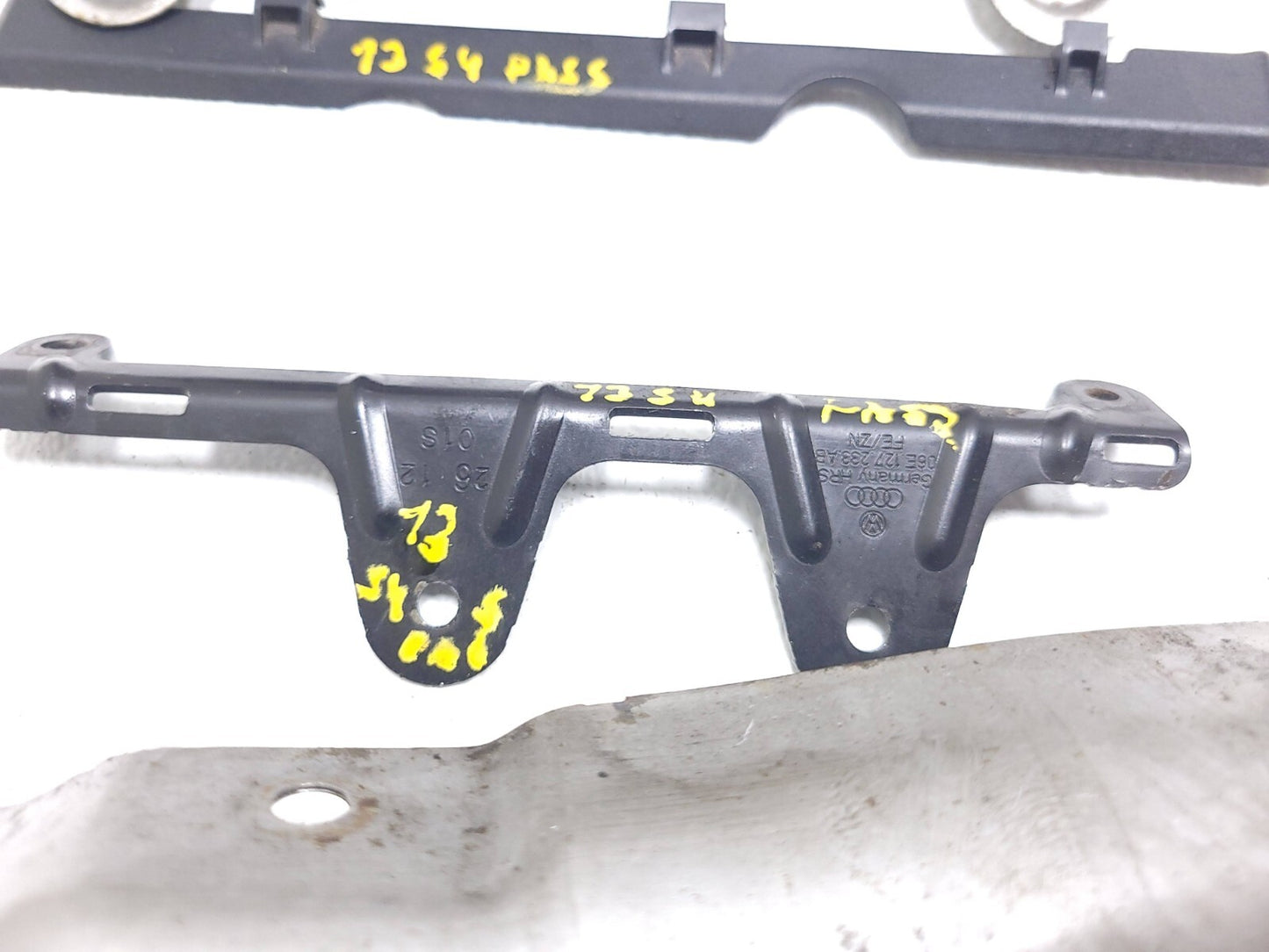 2013 Audi S4 Exhaust Manifold Heat Shield & Bracket Set OEM