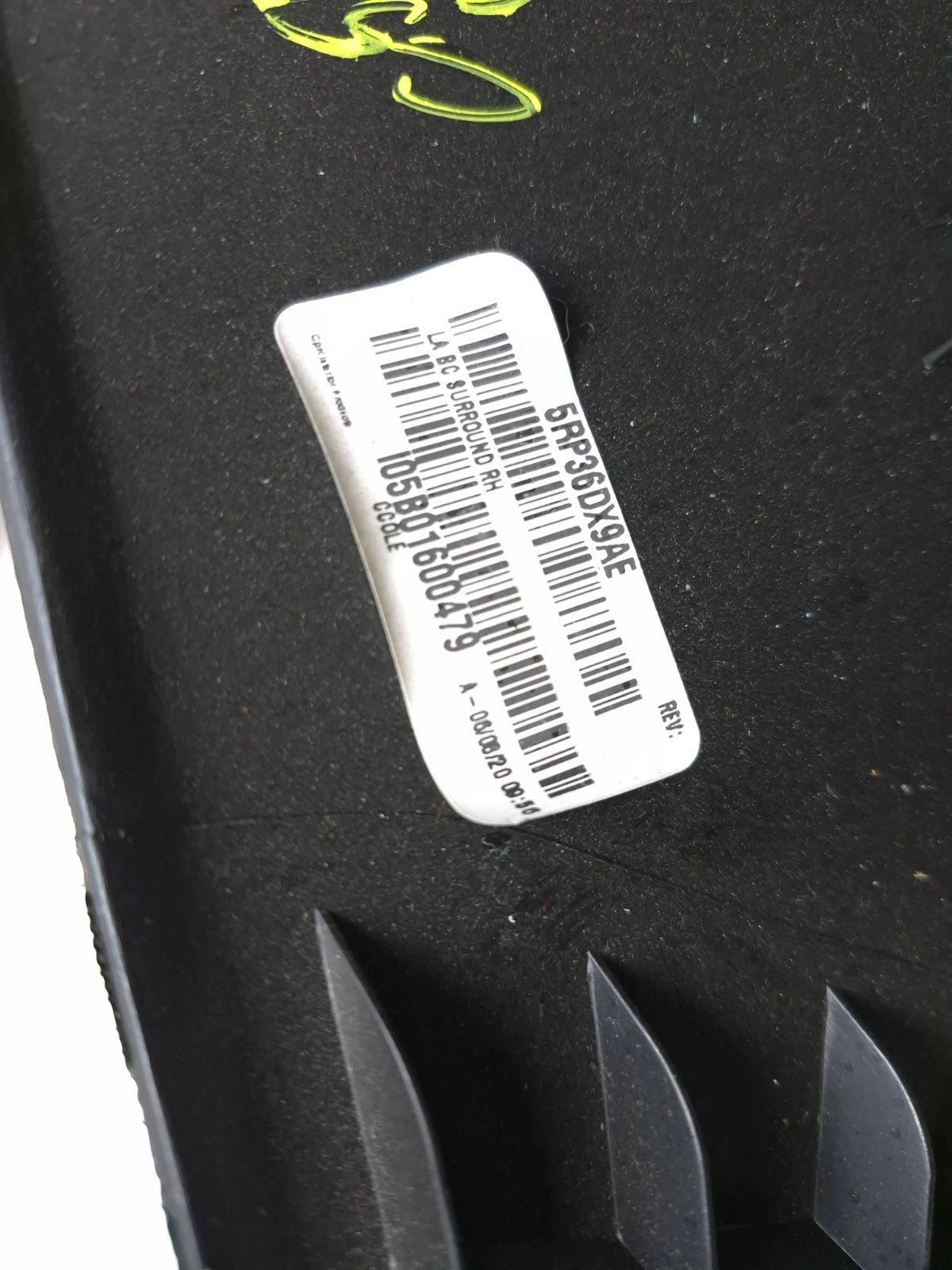 2020 Dodge Challenger A & C Pillar Trim Cover 6pcs OEM