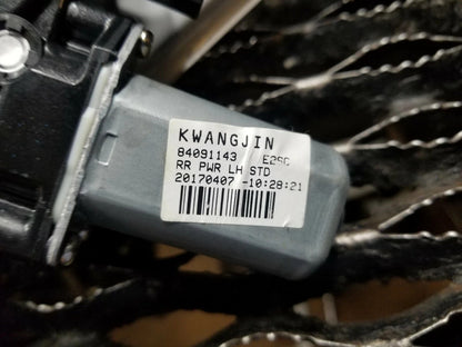 2017 Chevrolet Malibu Rear Window Regulator & Motor Driver Side Left OEM