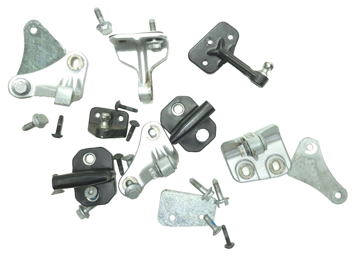 2010 Mercedes S400 Driver Side Door Hinge & Striker 8pcs W/ Bolt 15pcs OEM
