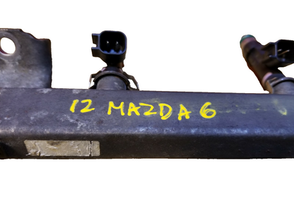 2012 Mazda 6 Fuel Rail & Injector 4pcs OEM