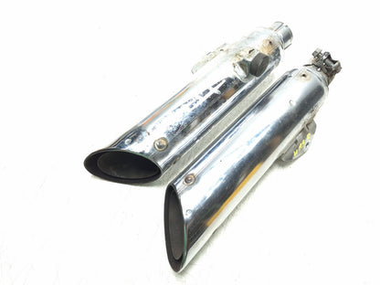 1985 Honda Shadow Vt500c Exhaust Muffler Left & Right Pair OEM