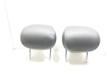 2012 Audi A7 Rear Seat Headrest Pair Left Right Gray Leather OEM