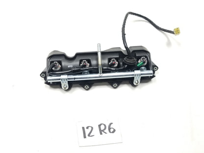 2008 - 2016 2012 Yamaha Yzfr6 R6 Fuel Injector Pipe Inlet Rail OEM