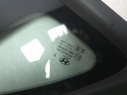 2019 Hyundai Kona Rear Quarter  Window Glass Right Passenger Side OEM