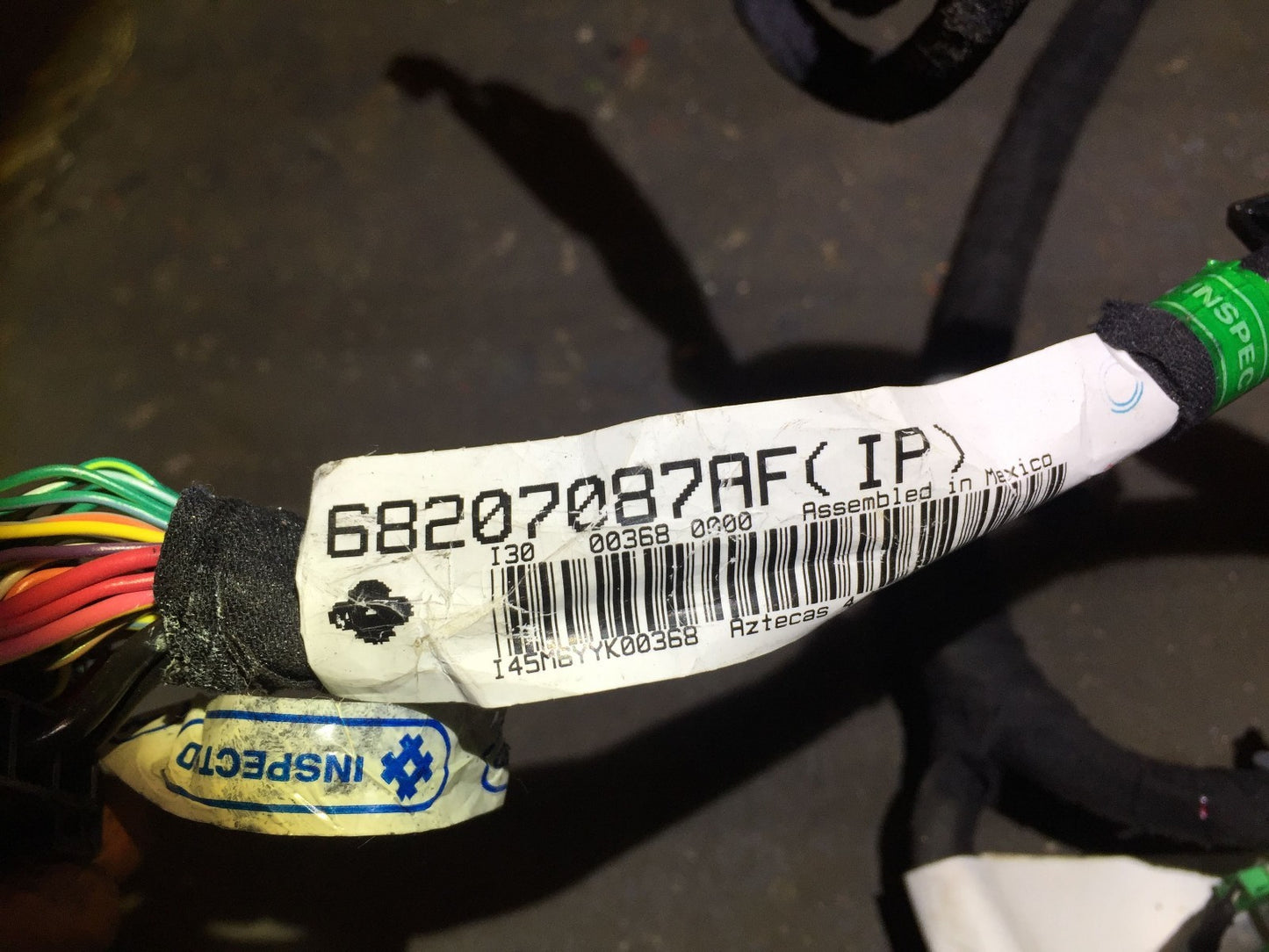 2015 Chrysler 200 2.4l Dash Instrument Panel Wire Wiring Harness OEM 68207087