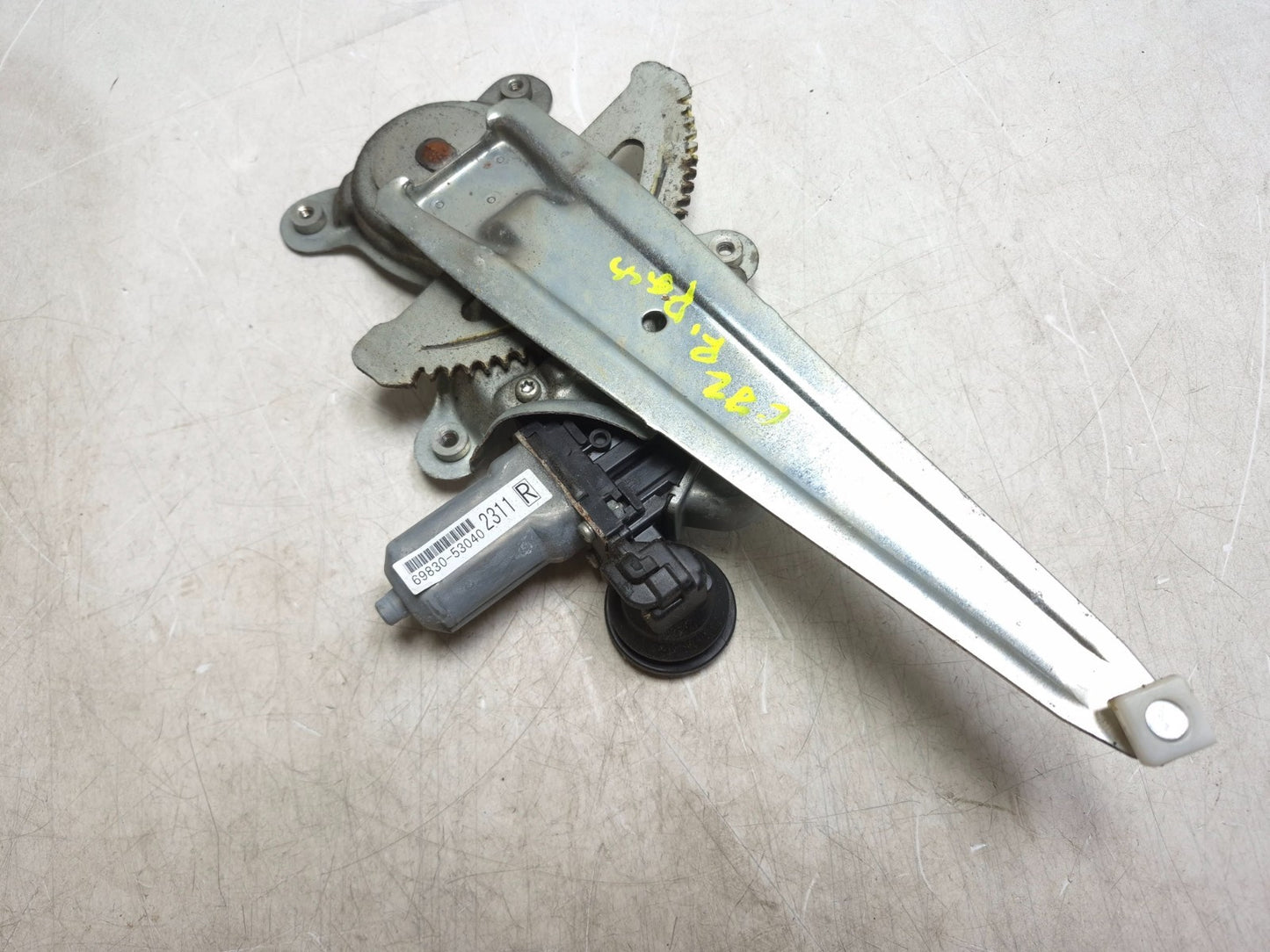 2009 Lexus IS250 Rear Door Window Regulator W/ Motor Right Passenger Side OEM