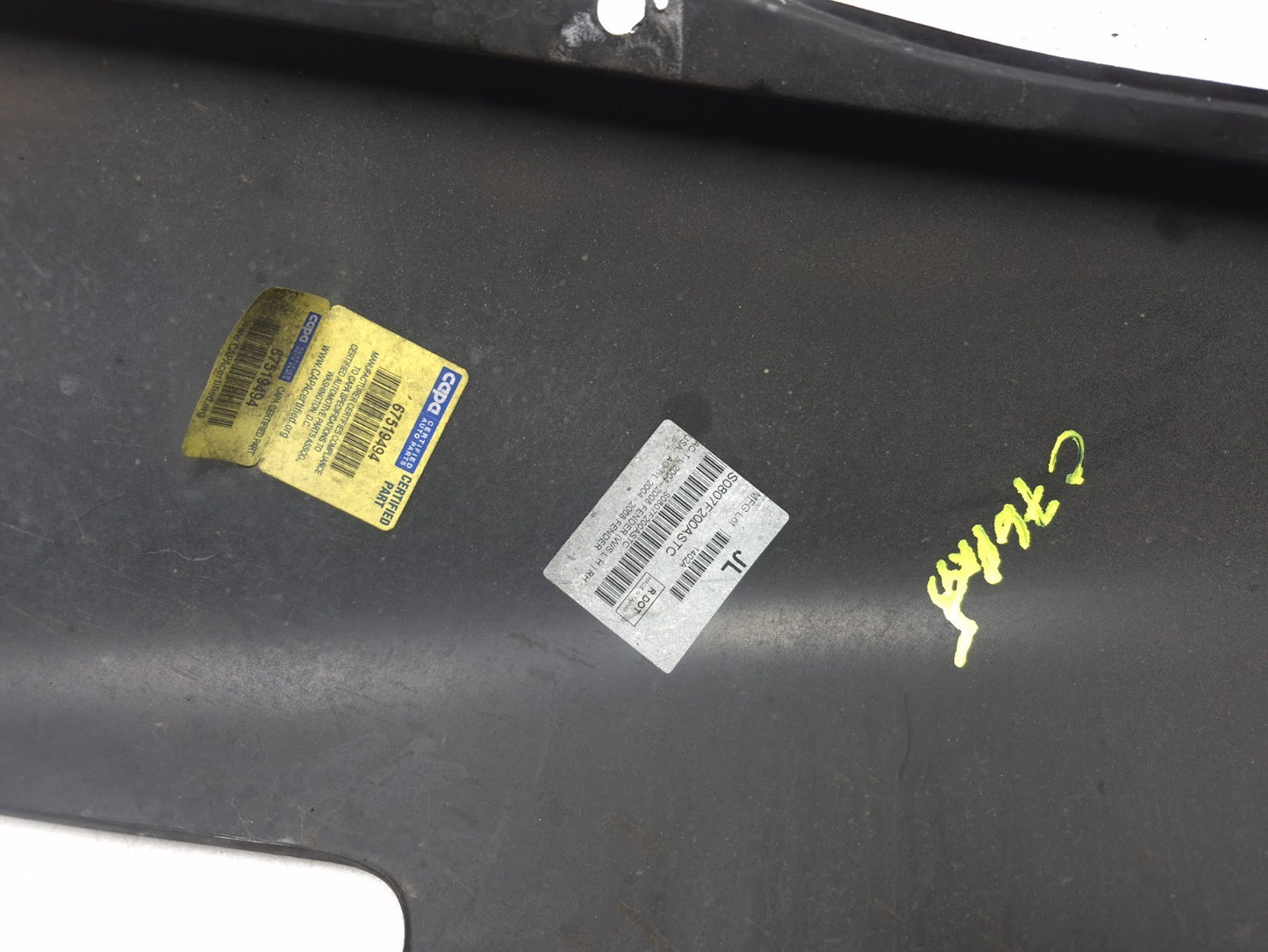 2008 Acura Tl Front Fender Passenger Side Right *aftermarket Capa*