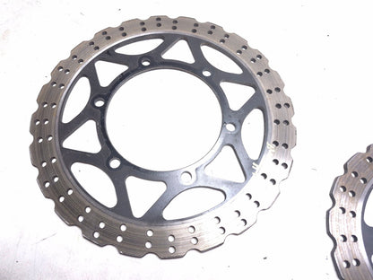 2008 Kawasaki Ninja 250r Ex250j Brake Disc Rotor Front & Rear Pair OEM