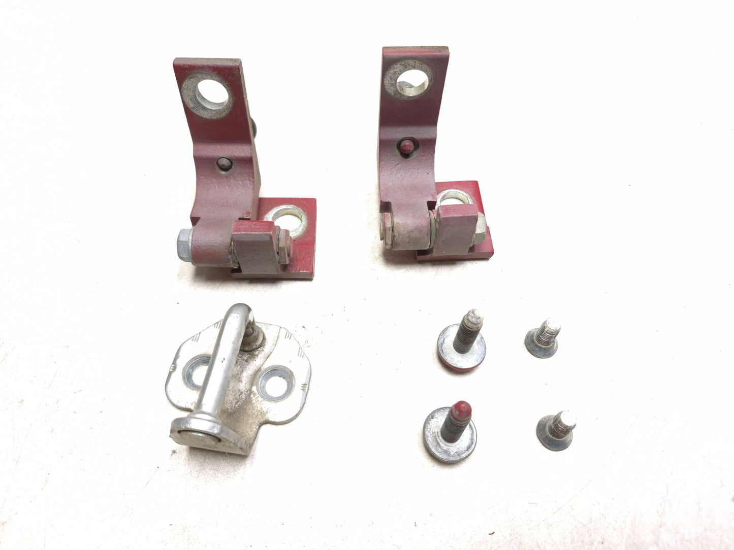 2013 Fiat 500 Turbo Driver Side Door Hinge 2pcs W/ Latch & Bolts OEM