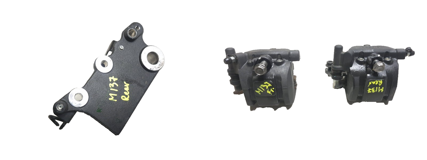 2025 Kawasaki Ninja Ex 500 Brake Caliper Front & Rear W/ Bracket 3 Pcs OEM
