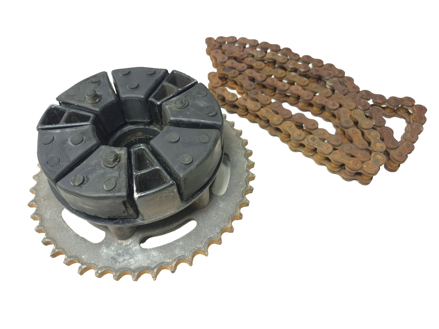 1991 Yamaha Fzr600r Rear Wheel Hub & Sprocket W/ Drive Chain OEM