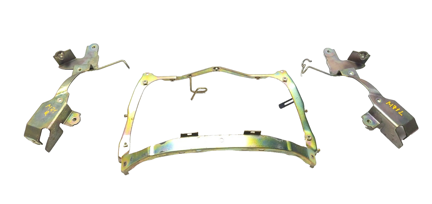 1989-1998 Honda Pc800 Pacific Coast Headlight Mount Bracket Stay 3pcs OEM