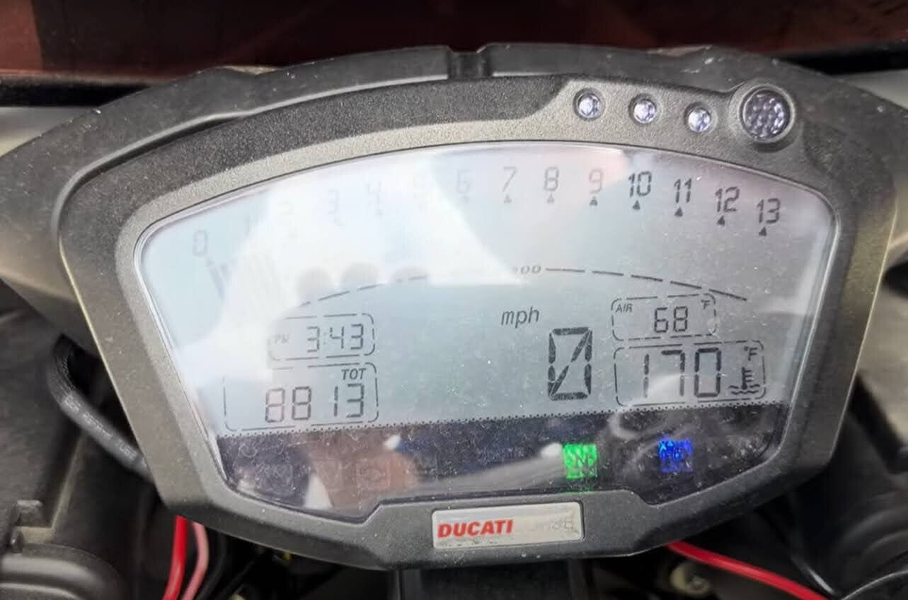 2008 - 2010 Ducati 848 Lower Inner V Fairing   OEM