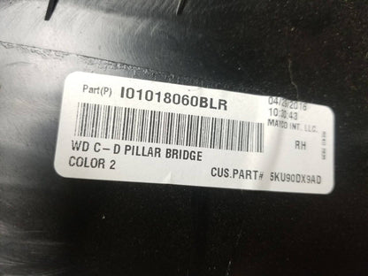 16 - 22 Dodge Durango Rear Quarter Panel D Pillar Upper Cover Trim 4pcs OEM