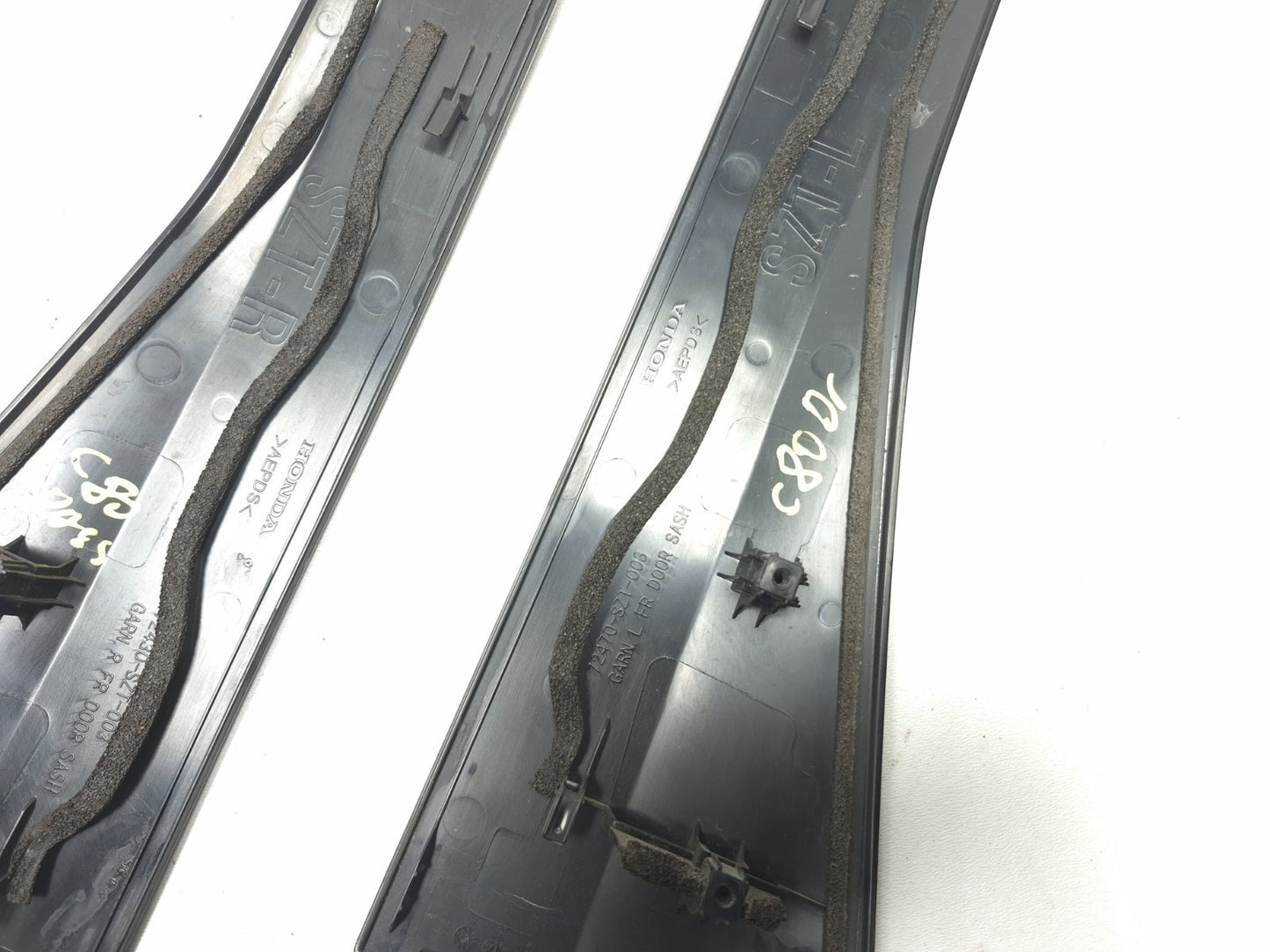 2014 Honda Cr-z Door Pillar Corner Molding Left & Right 4pcs OEM