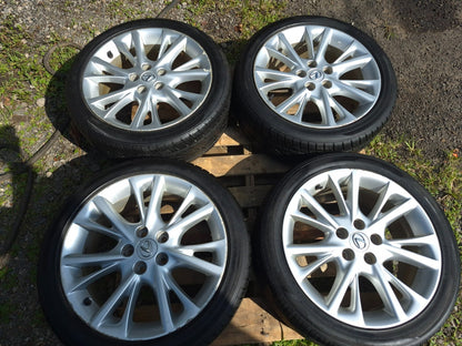 2010 Lexus Hs250h Wheel Rim W/ Tire 225/45/r18 18x7.5j Et39 7/32 4 Pcs OEM