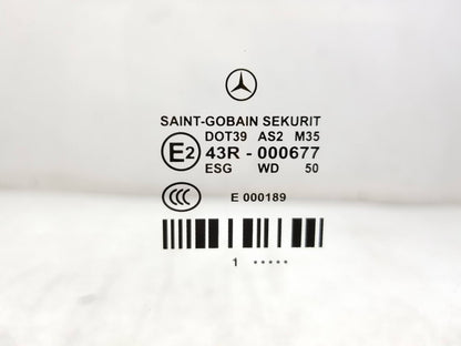2012 Mercedes E350 Front Driver Door Window Glass OEM