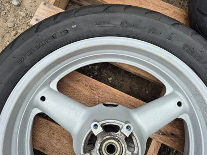 1999 Suzuki Katana 750 Gsx750f Wheel Rim W/ Tire Front & Rear OEM
