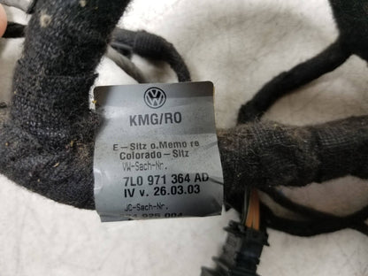 04-06 Porschee Cayenne Front Passenger Seat Wire Harness 7l0971364ad OEM