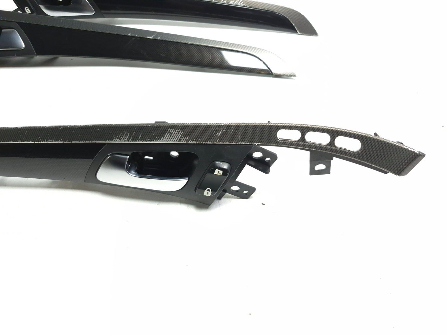 2008 Acura Tl Type-s Interior Door Handle W/ Molding Trim 3pcs OEM