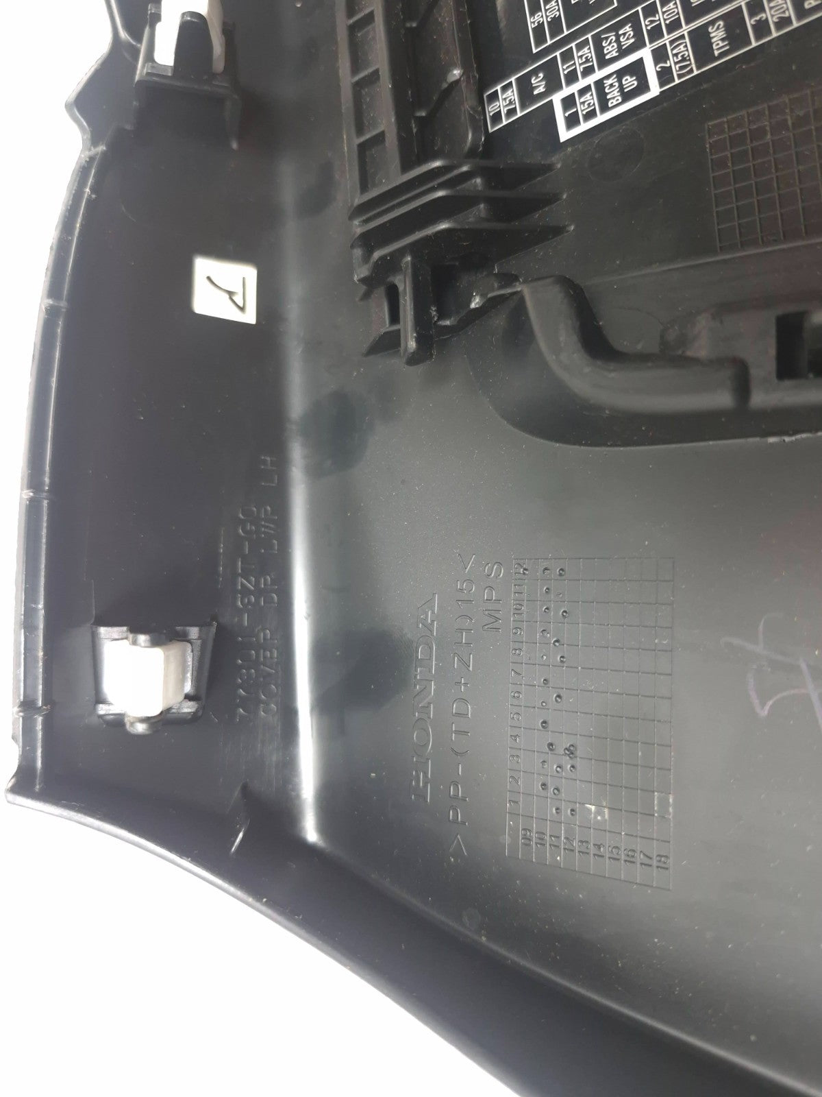 2012 Honda Cr-z Fuse Lid Box Dash Cover Trim OEM