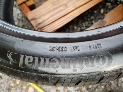 Continental Procontact 235/40r19 96w Pair Used Tire