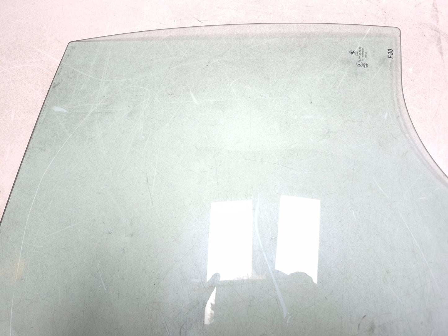2013 BMW 328i F30 Rear Door Window Glass Passenger Side Right OEM