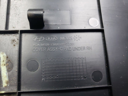 17-20 Hyundai Elantra Under Dash Cover Trim Panel Passenger Side Right OEM 22k