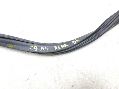 2009 - 2016 Audi A4 S4 Sedan Rear Door Weatherstrip Seal Driver Side Left OEM