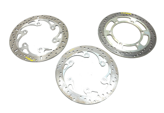 1987 1988 Honda Cbr1000f Brake Rotor Disc Front & Rear 3pcs OEM