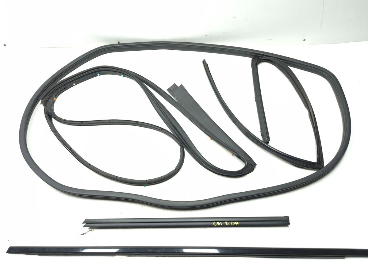 2008 Acura Tl Rear Door Weatherstrip Seal & Belt Passenger Side Right Set OEM
