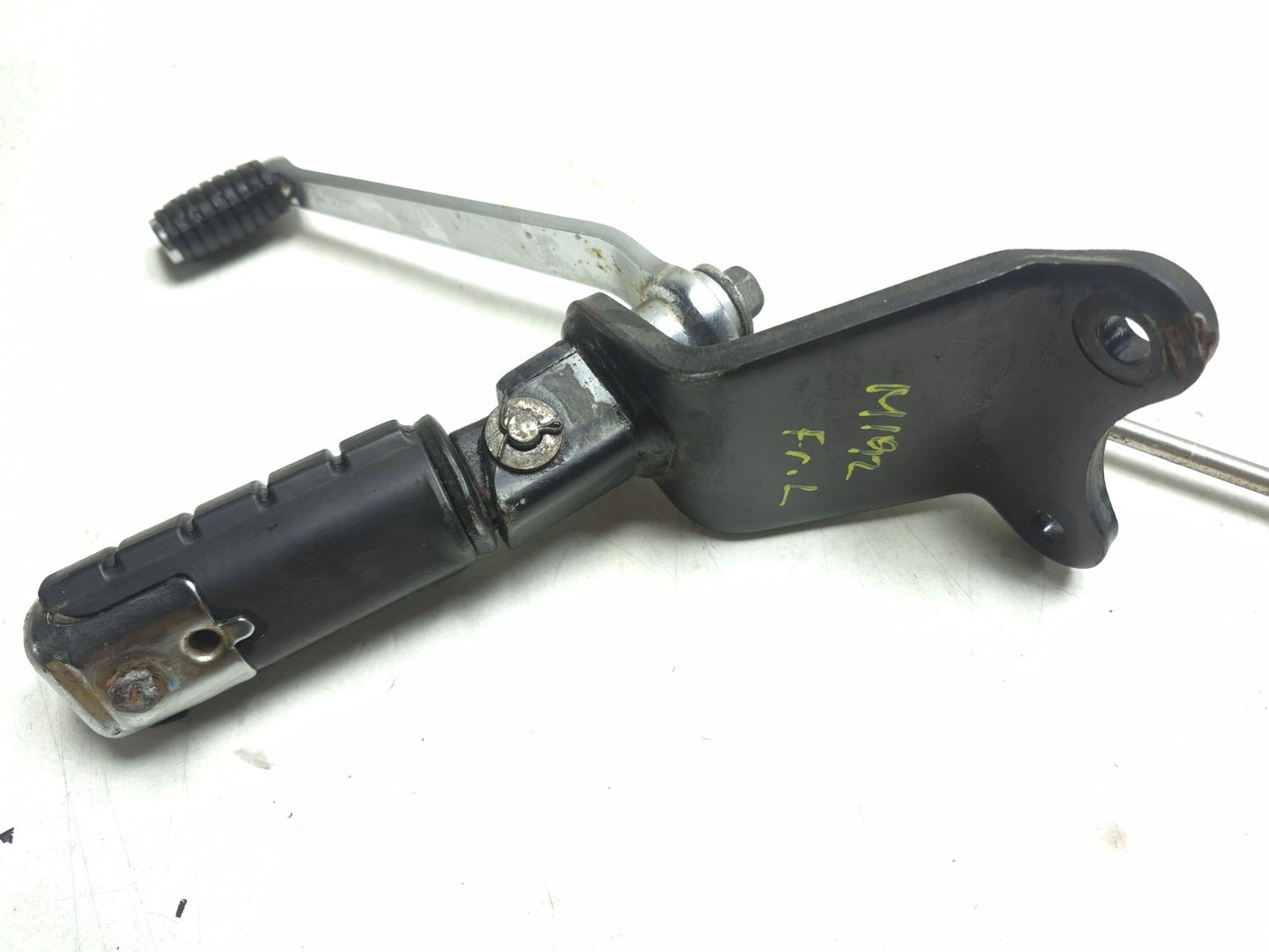 2009 Honda Shadow Vt750 Spirit Front Left Foot Peg & Mount W/ Shifter Lever OEM