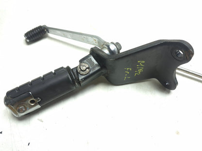 2009 Honda Shadow Vt750 Spirit Front Left Foot Peg & Mount W/ Shifter Lever OEM