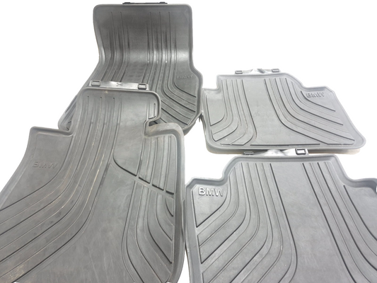 2013 BMW 328i F30 All Weather Rubber Floor Mat Front & Rear 4pcs OEM