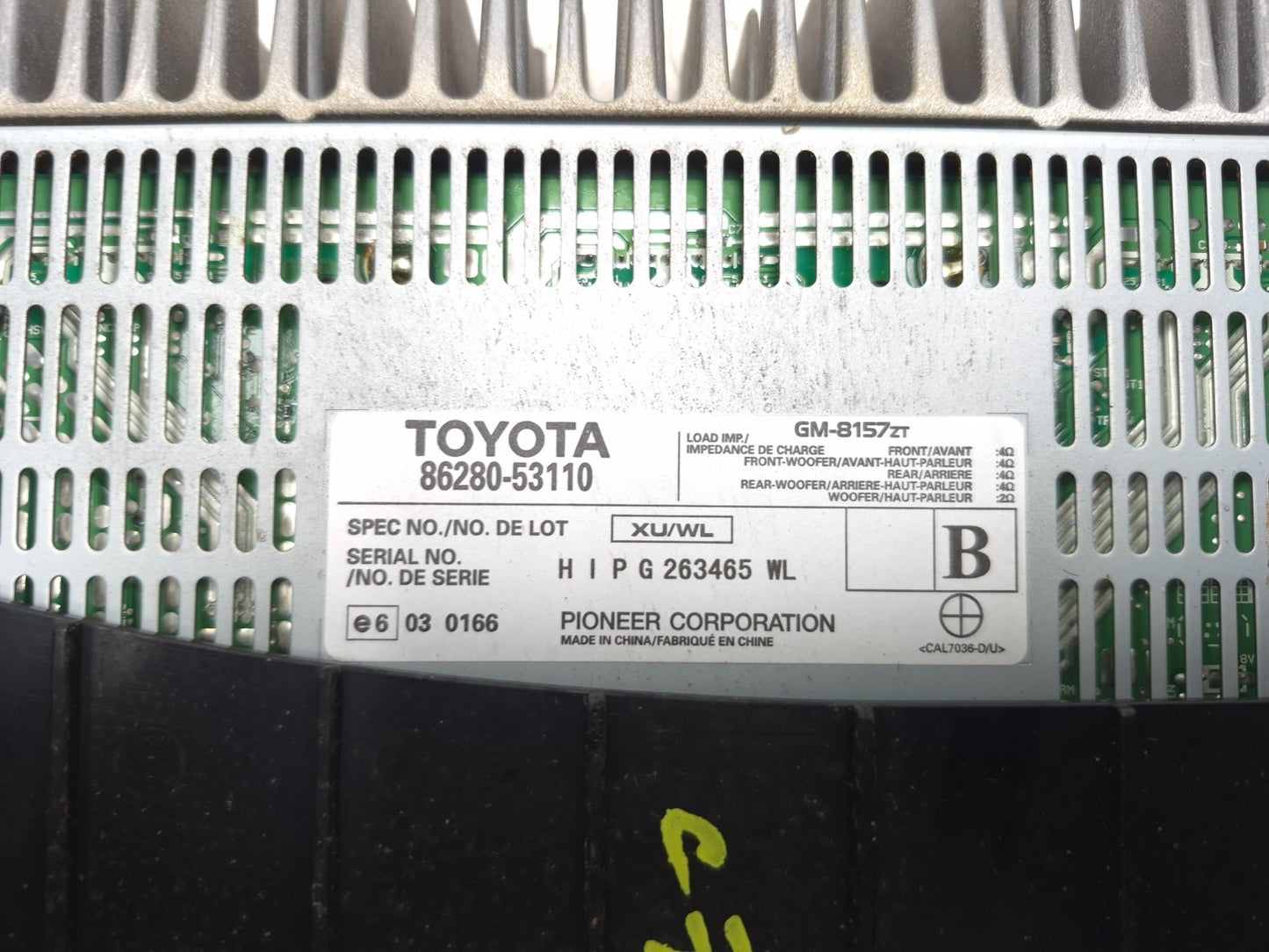2009 Lexus Is 250 Pioneer Audio Stereo Amplifier OEM