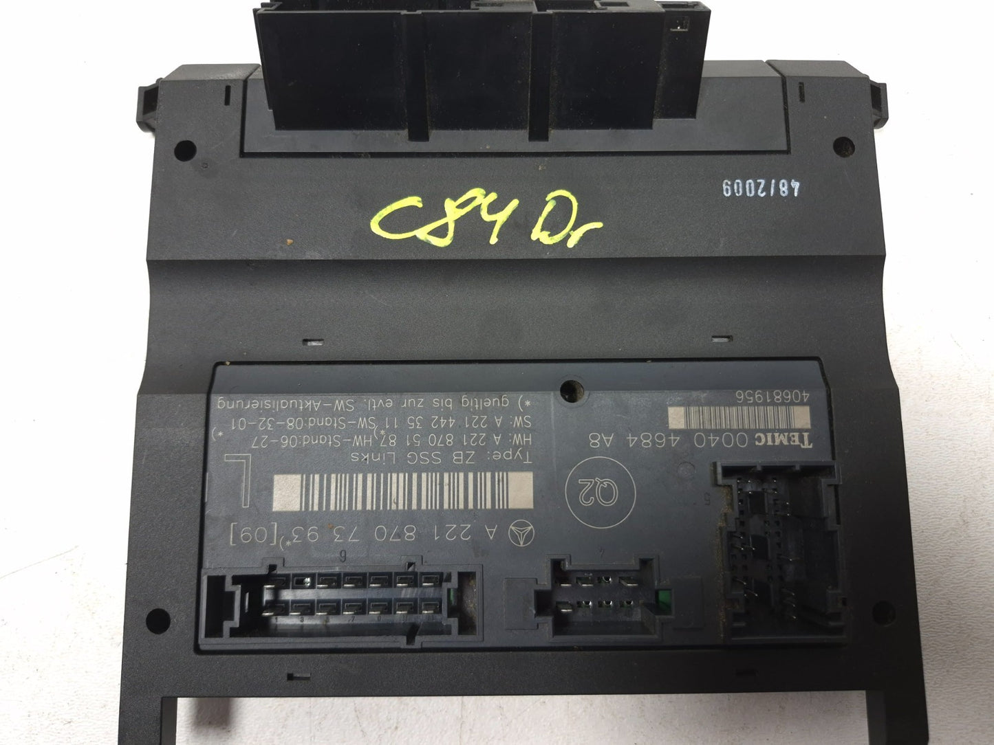 2010 Mercedes S400 Seat Control Module Front Left Driver Side Pair OEM