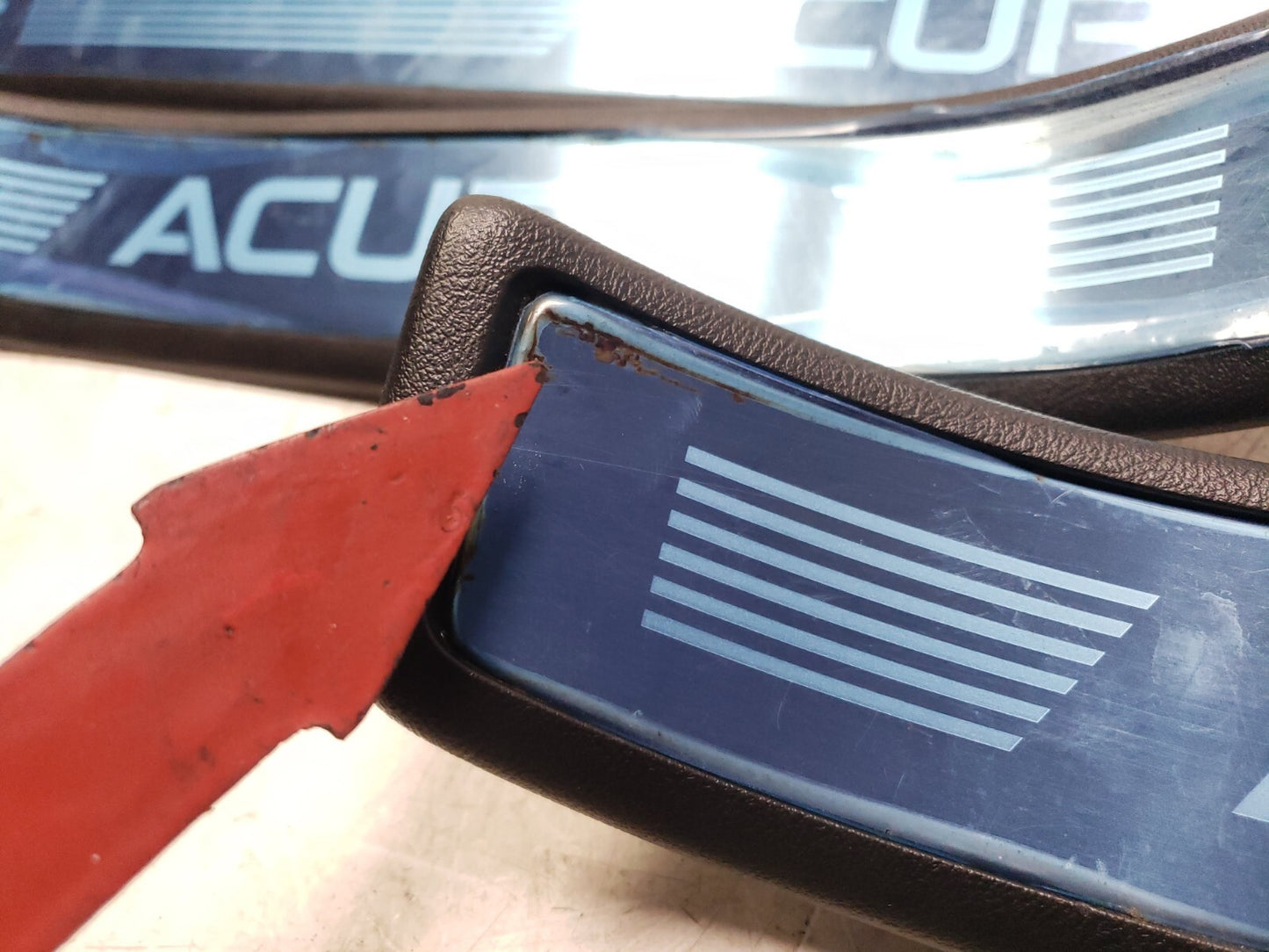 2009 - 2014 Acura Tsx Door Sill Scuff Plate Trim Panel Front & Rear 4pcs  OEM