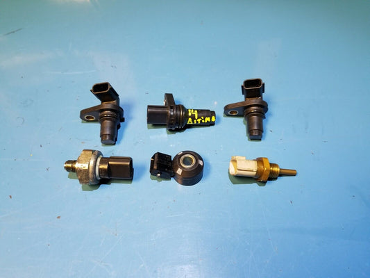 13 14 15 Nissan Altima 2.5l Camshaft Cranckshaft Oil Knock Sensor Set OEM 57k