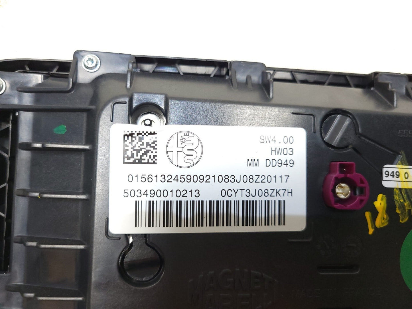 2018 Alfa Romeo Stelvio Dashboard Lcd Display Multimedia OEM