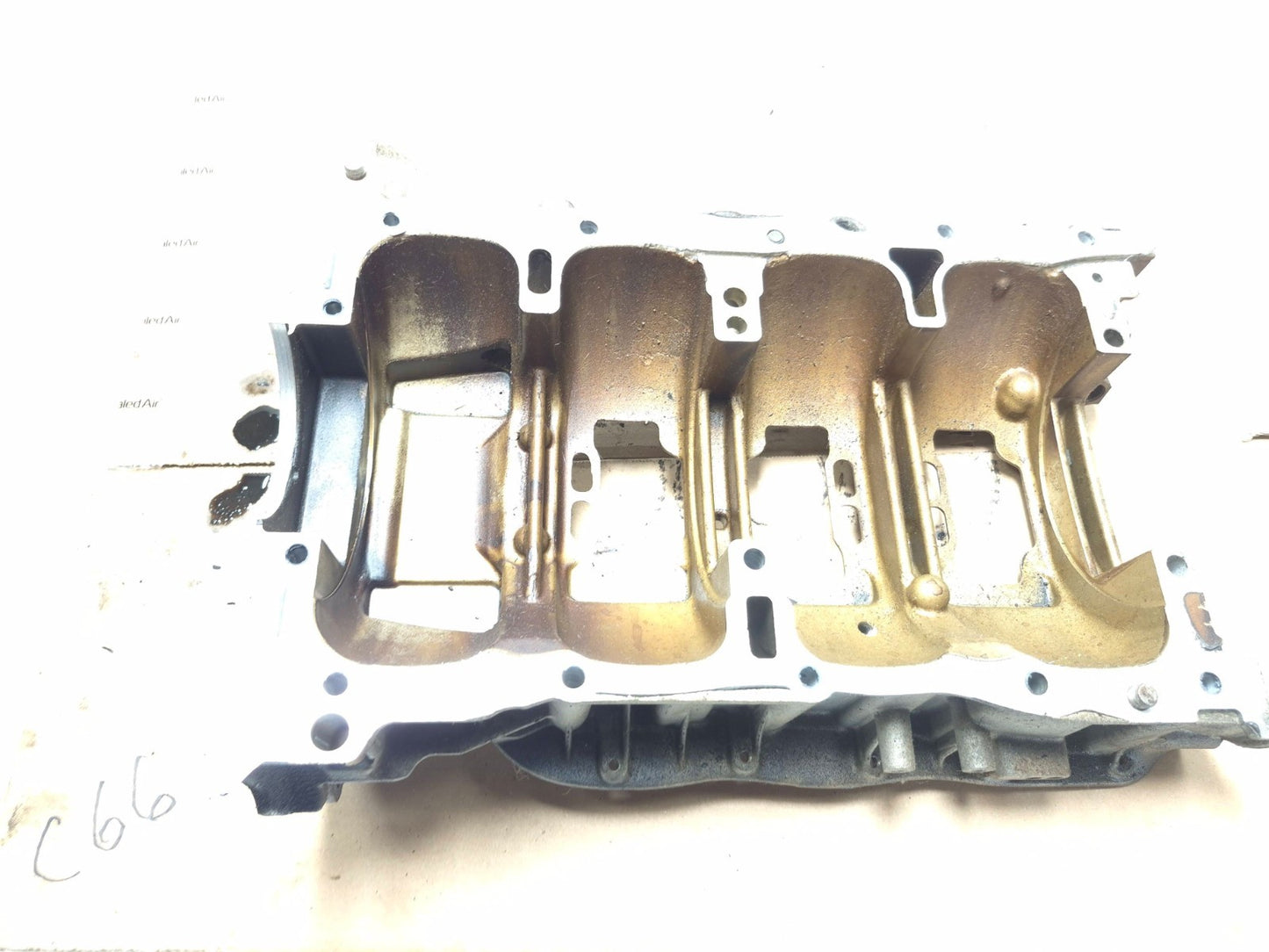 2012 Hyundai Sonata 2.4l Engine Cylinder Upper Oil Pan OEM