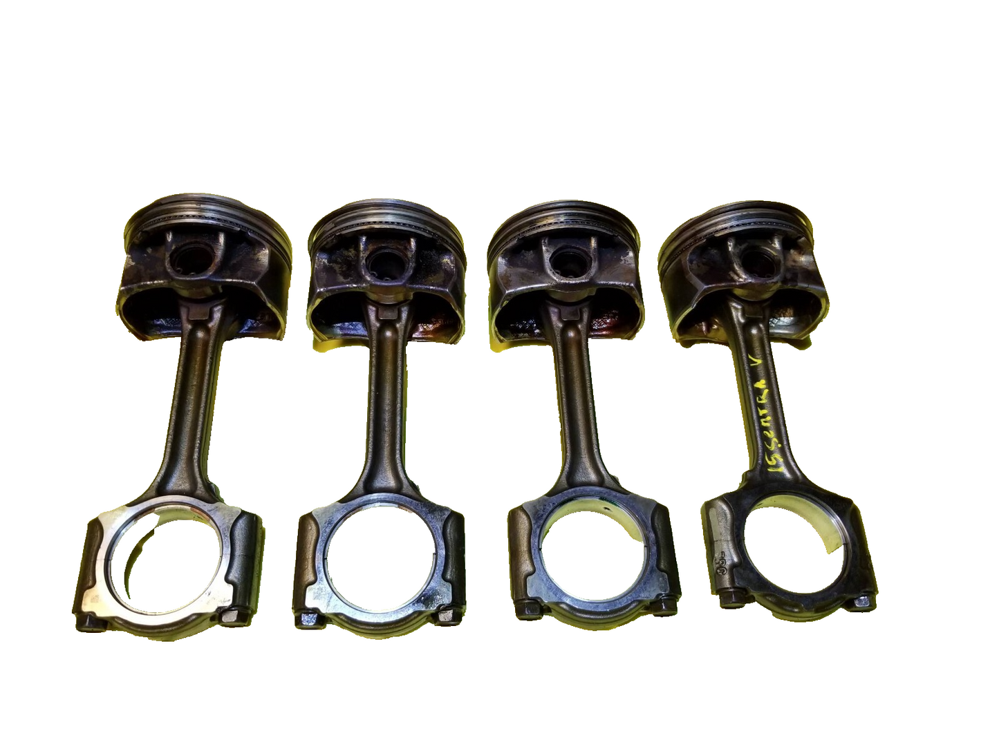 2015 Nissan Sentra Piston W/ Connecting Rod 4pcs 1.8l OEM
