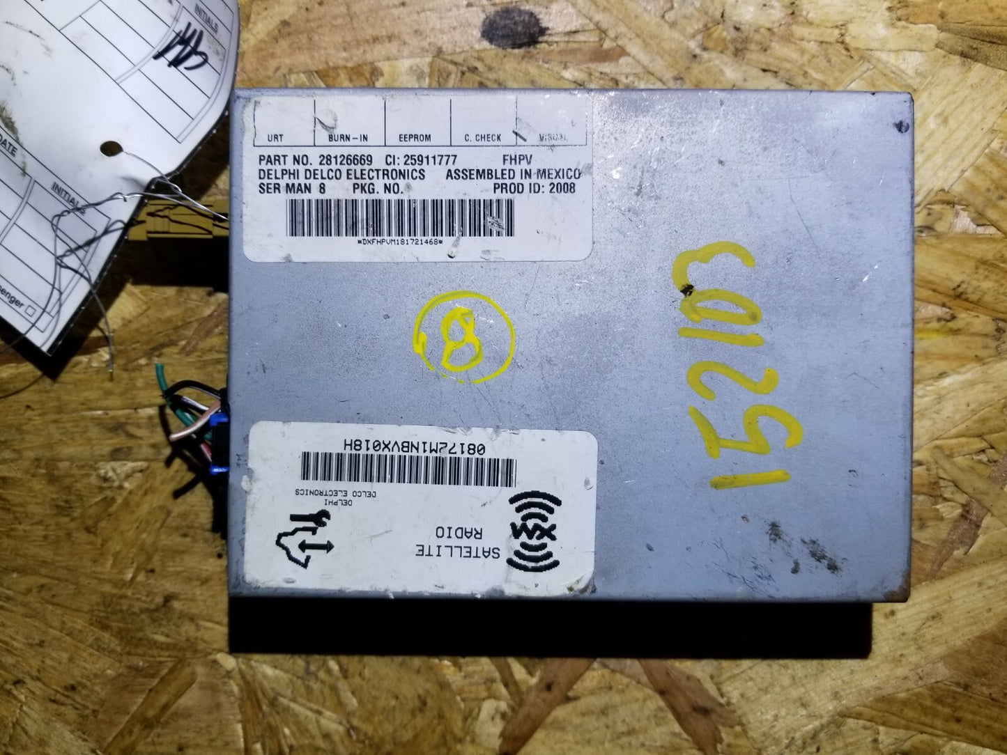 08 2008 GMC Acadia Xm Radio Satelite Receiver Control Module OEM #8