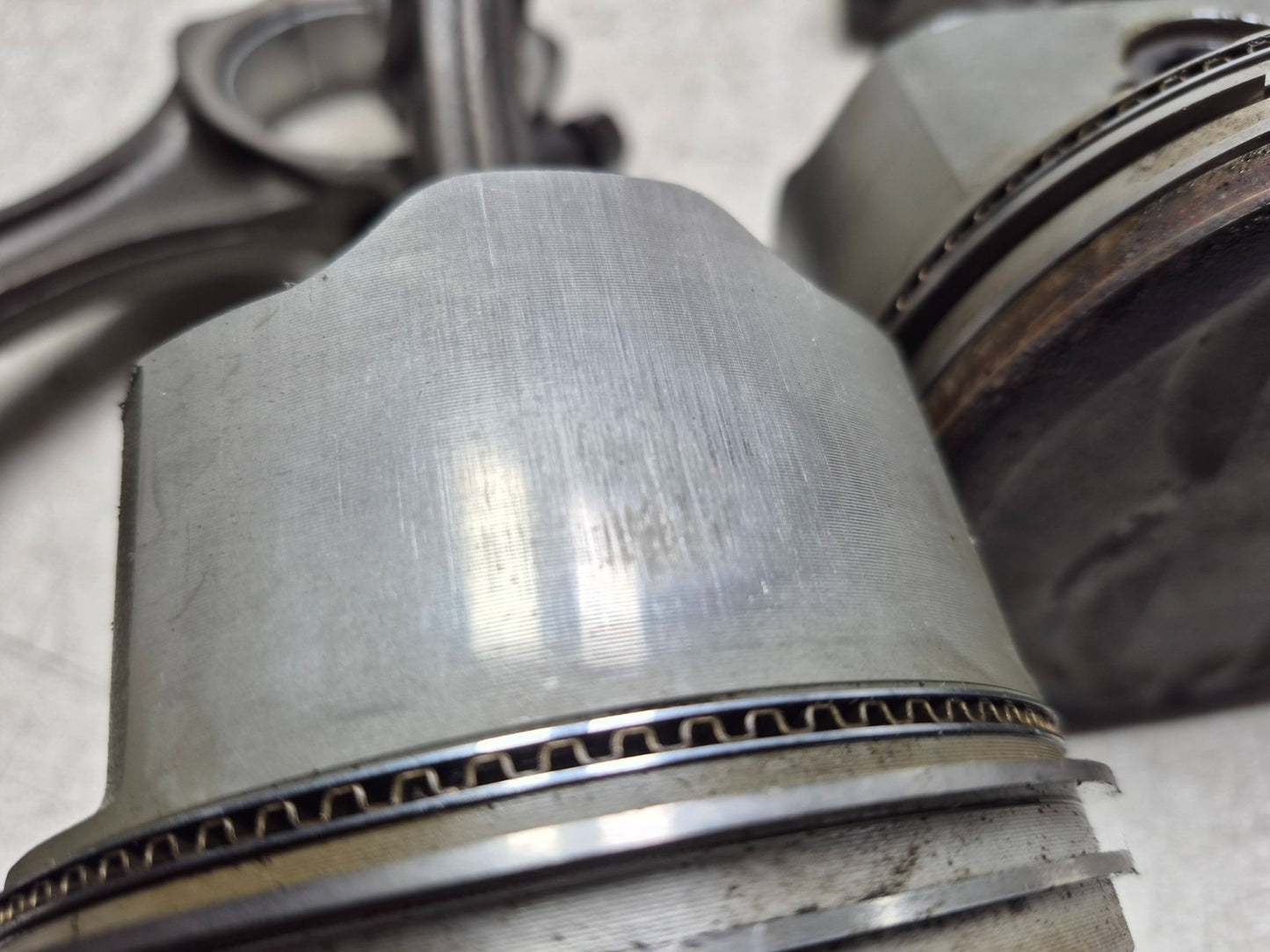 Yale Forklift V6 4.3l Engine Piston W/ Connecting Rod 6 Pcs OEM