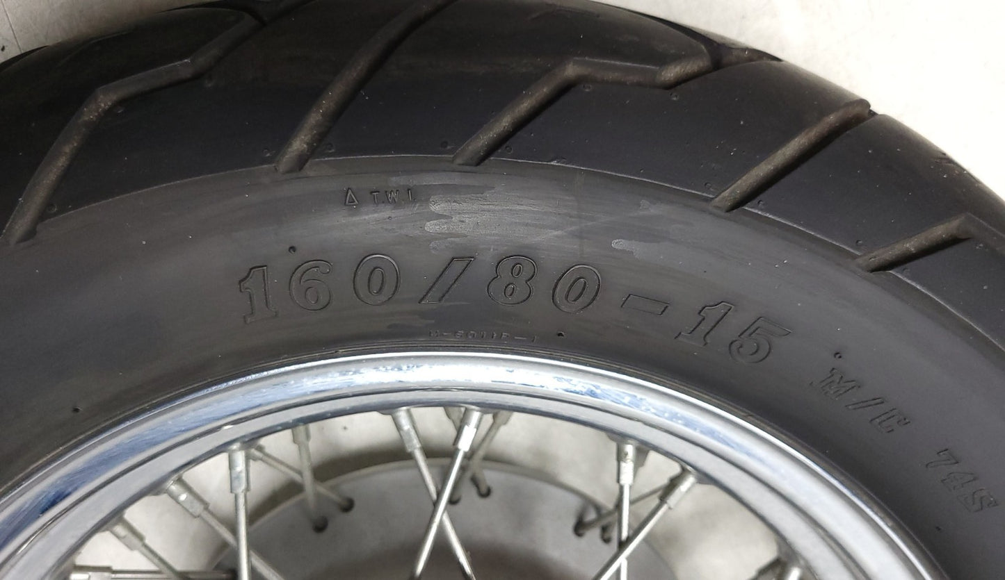 2008 Honda Shadow Vt 750ca Front & Rear Wheel Rim & Tire OEM