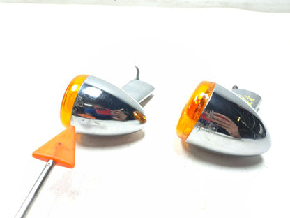 2000-2022 Harley Sportster Softail Dyna Rear Chrome Bullet Turn Signal 2pcs