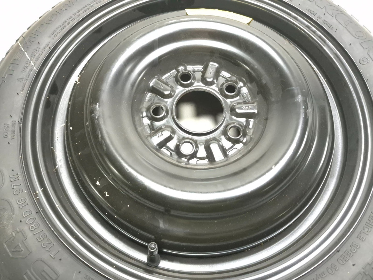 2012 Hyundai Sonata Spare Wheel Tire T125/80 D16 Hankook OEM