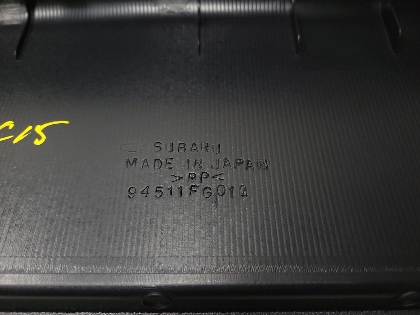 12-15 Subaru Impreza Rear Trunk Sill Scuff Trim OEM Sedan