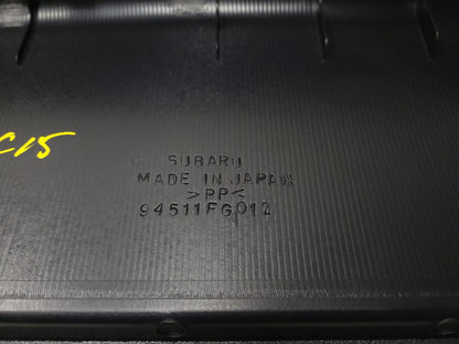 12-15 Subaru Impreza Rear Trunk Sill Scuff Trim OEM Sedan