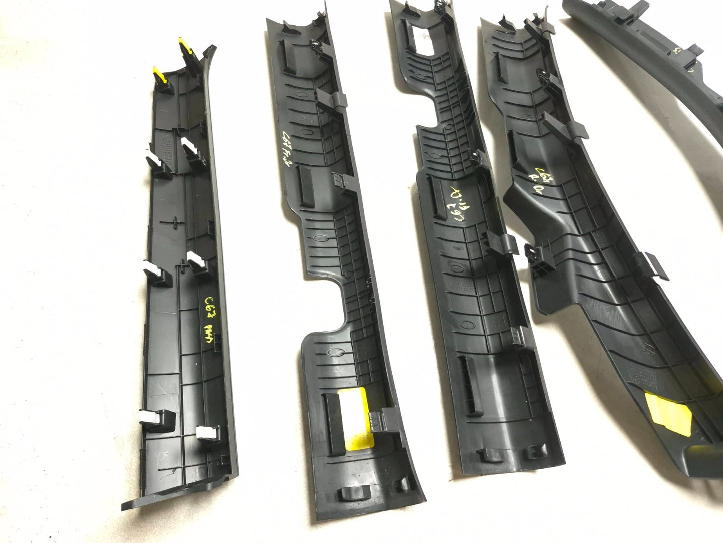 2018 Hyundai Sonata Door Sill Scuff Plate Trim Front & Rear W/ Dash End Cap OEM